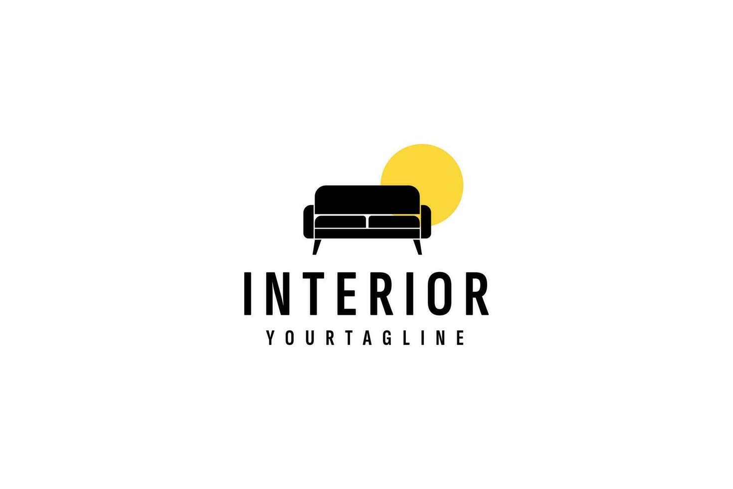 interiör logotyp vektor ikon illustration