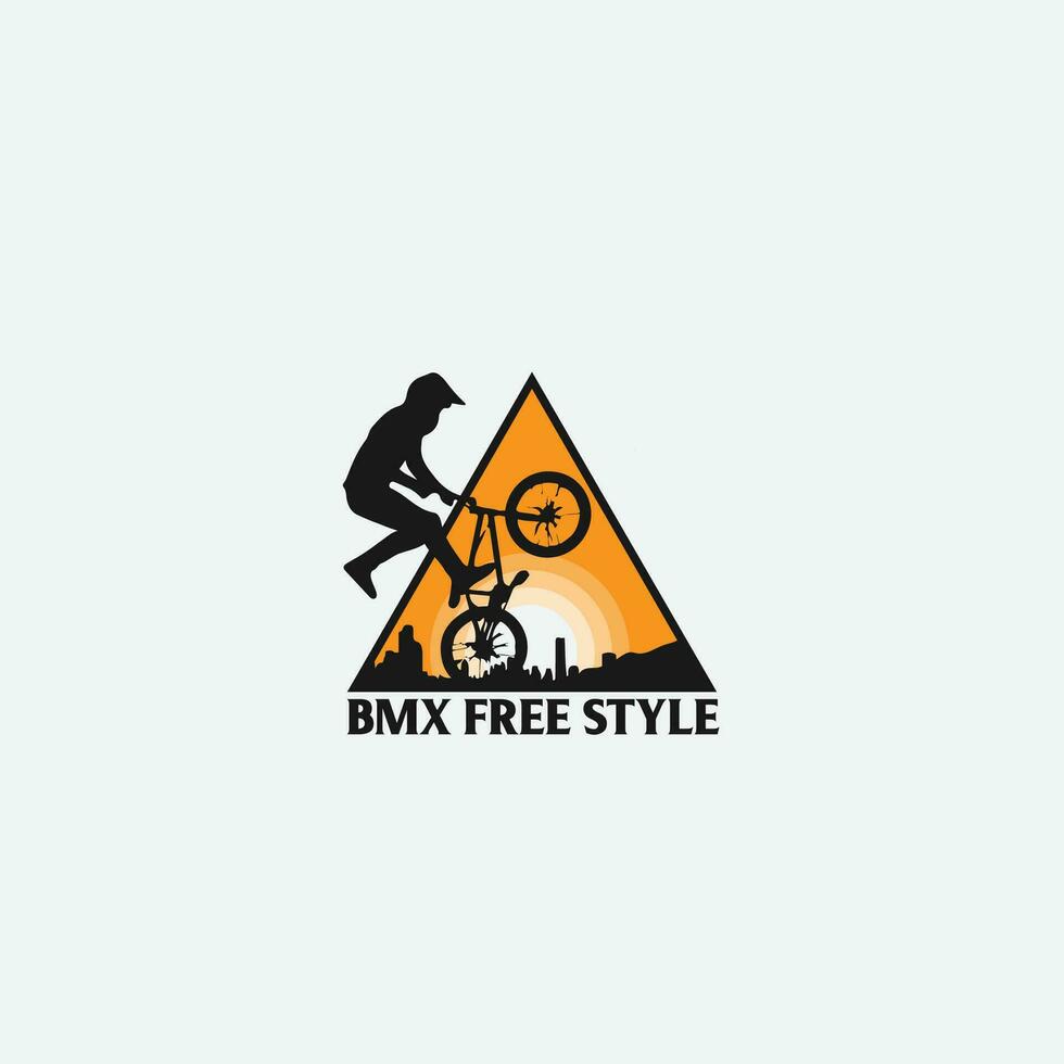 Mountainbike-Logo vektor