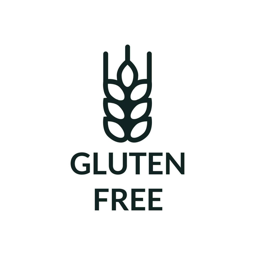 gluten fri ikon. för märkning glutenfri, vetefri och spannmålsfri Produkter vektor