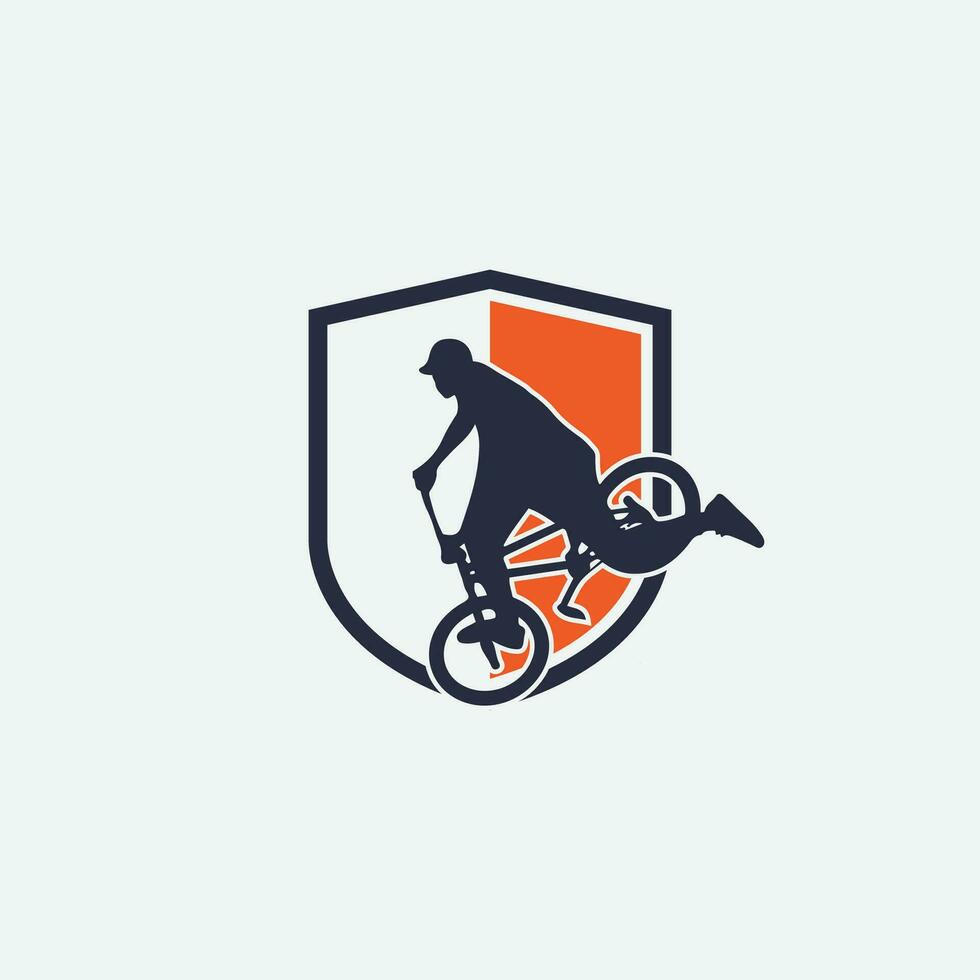 Mountainbike-Logo vektor