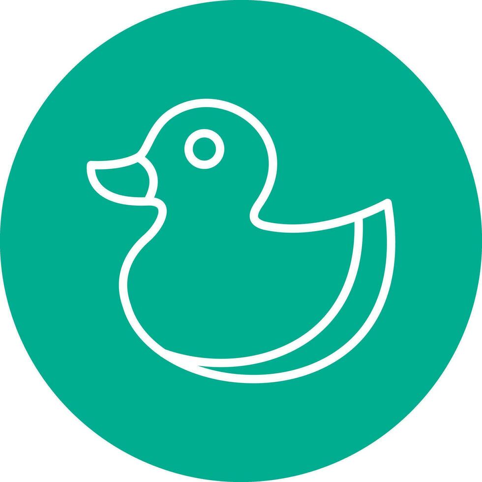 Gummi-Ente-Vektor-Icon-Design vektor