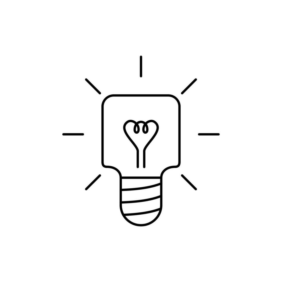 fyrkant lampa ikon. minimal, tunn, enkel och rena. Begagnade för logotyp, symbol, tecken, webb, mobil och infographic vektor