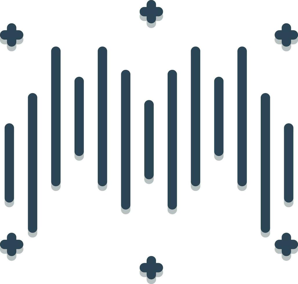 Färg ikon för rytm vektor