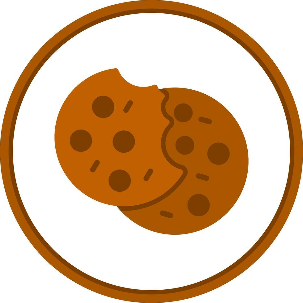Cookies-Vektor-Icon-Design vektor