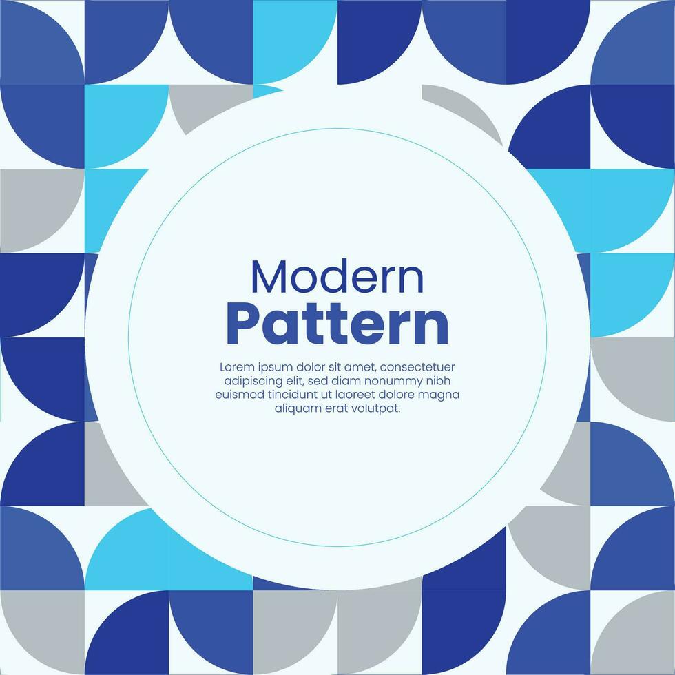 modern mönster social media omslag design vektor