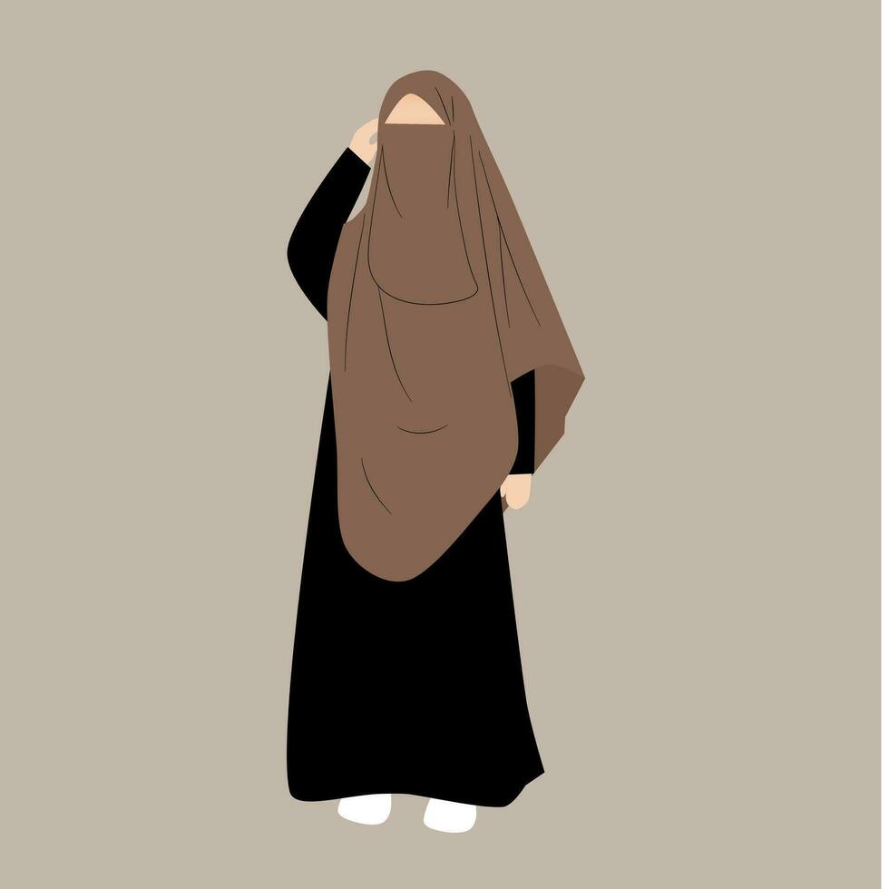 muslim ansiktslös illustration vektor