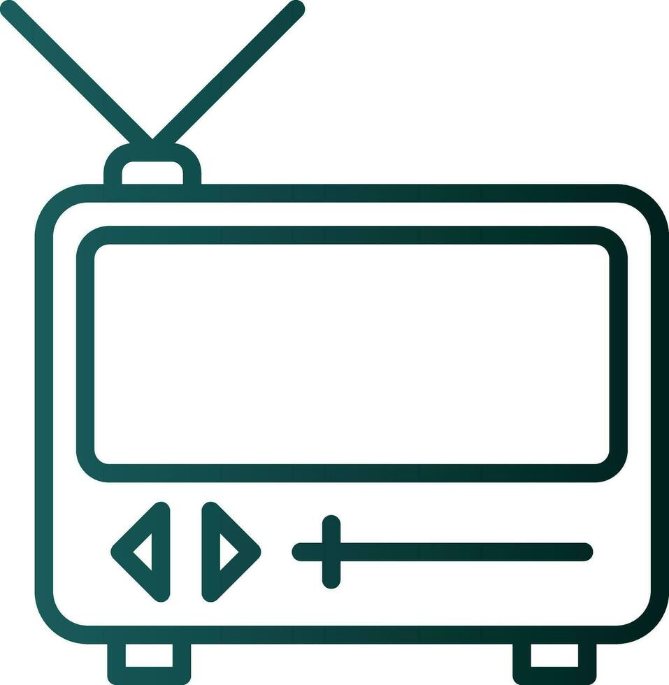 TV-Vektor-Icon-Design vektor