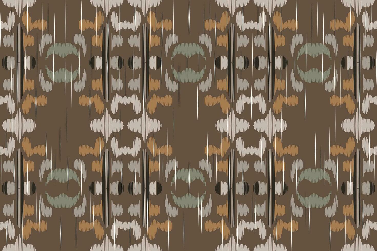 ikat tyg paisley broderi bakgrund. ikat blomma geometrisk etnisk orientalisk mönster traditionell. ikat aztec stil abstrakt design för skriva ut textur, tyg, saree, sari, matta. vektor