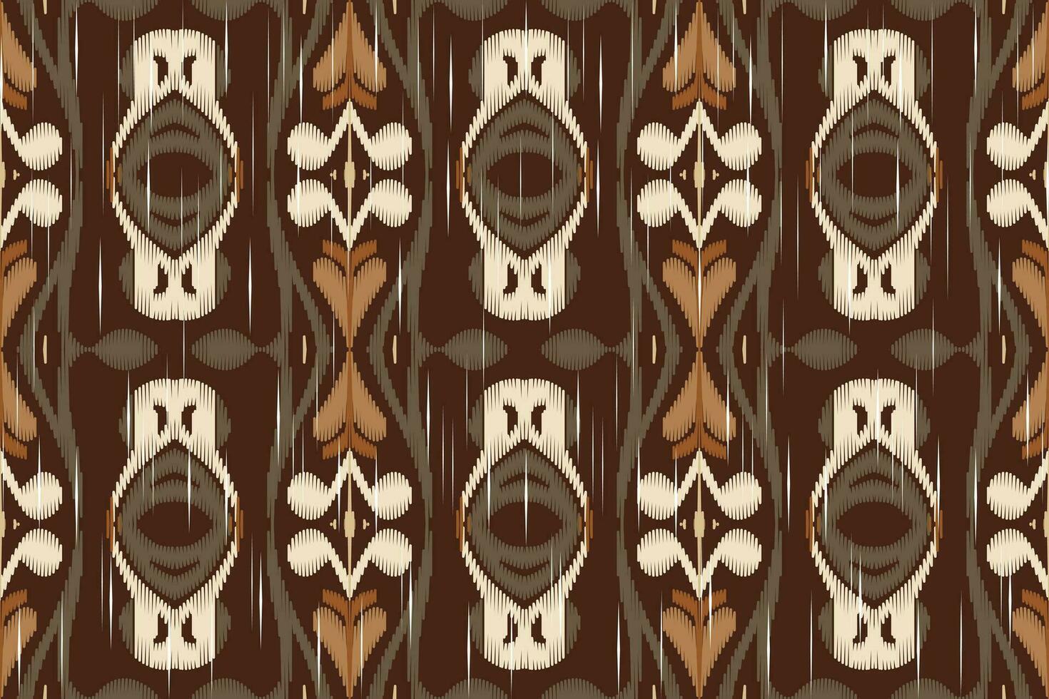 Ikat nahtlos Muster Stickerei Hintergrund. Ikat Blume geometrisch ethnisch orientalisch Muster traditionell.aztekisch Stil abstrakt Vektor illustration.design zum Textur, Stoff, Kleidung, Verpackung, Sarong.