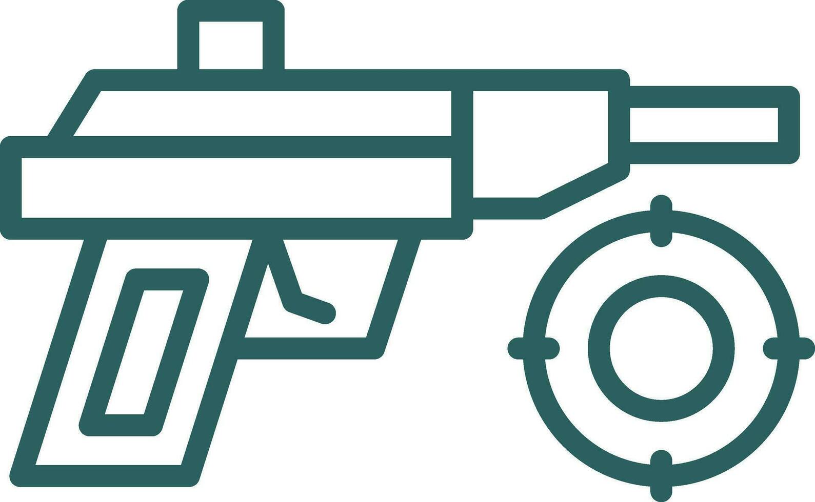Laser- Gewehr Vektor Symbol Design
