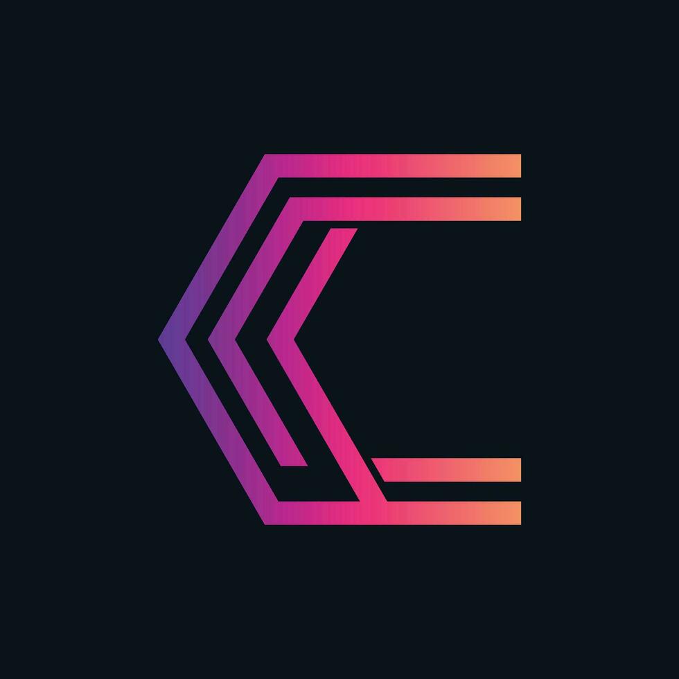 Technik Brief c Logo Symbol Design Vorlage vektor