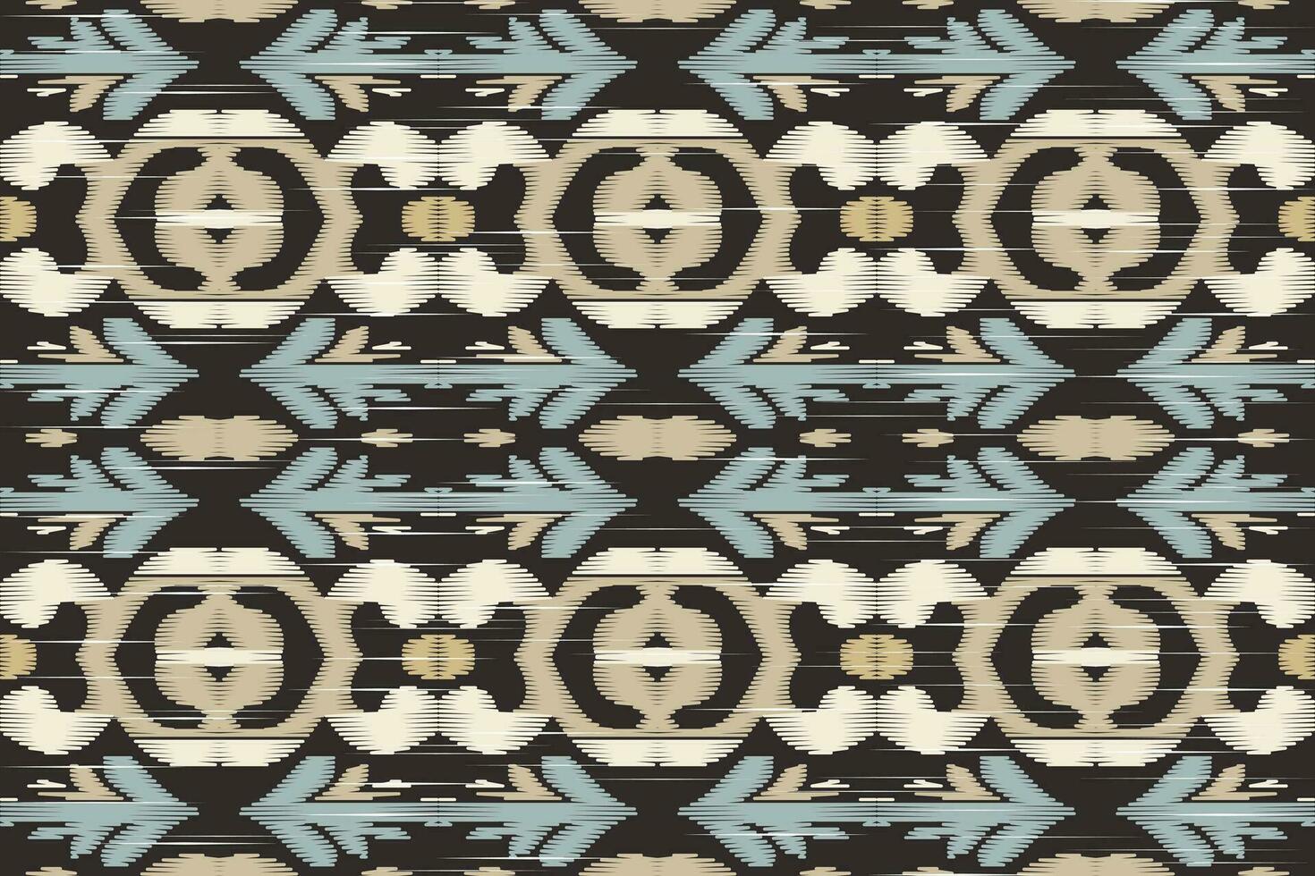 Ikat Damast Paisley Stickerei Hintergrund. Ikat Chevron geometrisch ethnisch orientalisch Muster traditionell.aztekisch Stil abstrakt Vektor illustration.design zum Textur, Stoff, Kleidung, Verpackung, Sarong.