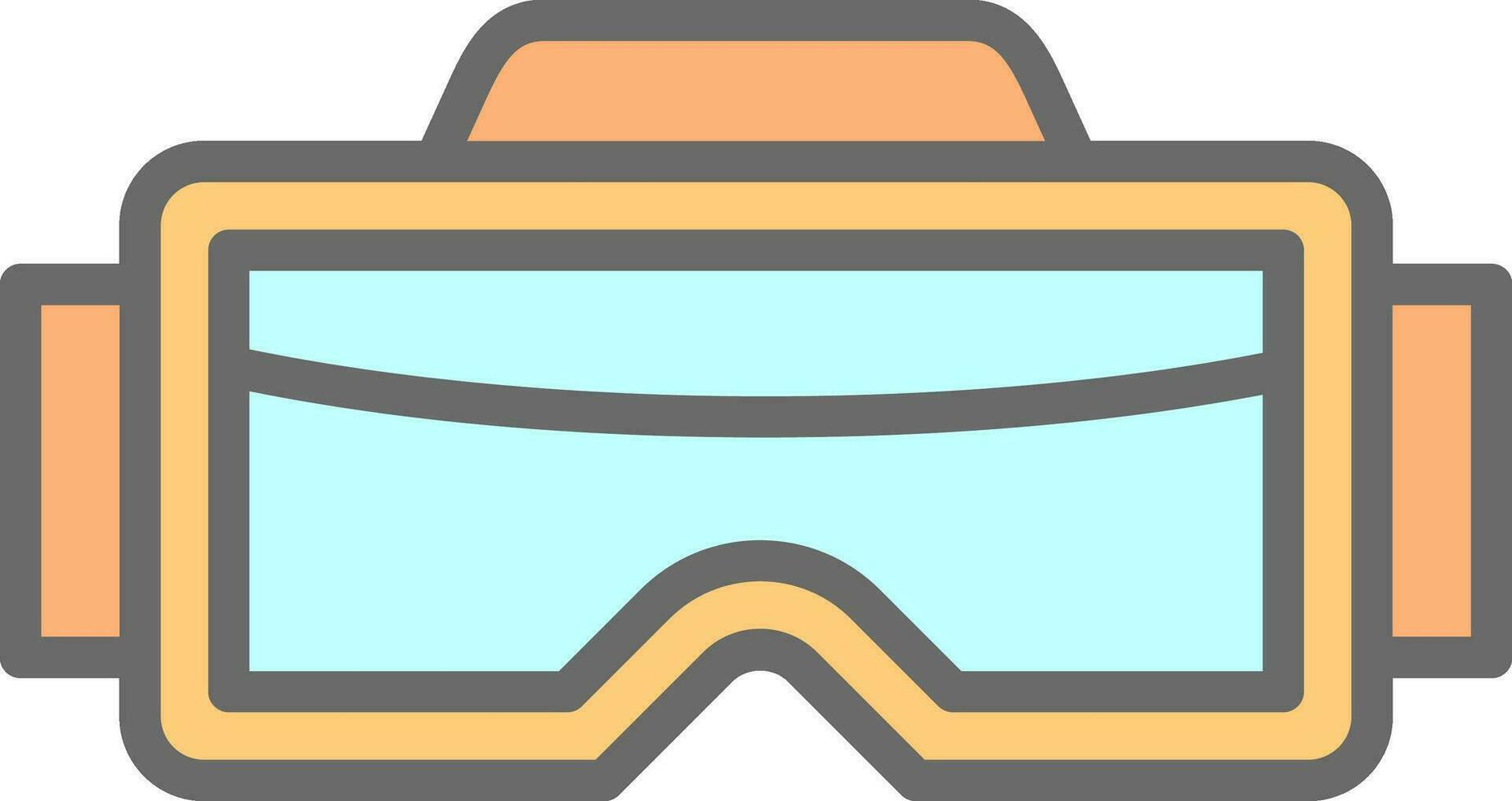 Vr-Brille-Vektor-Icon-Design vektor