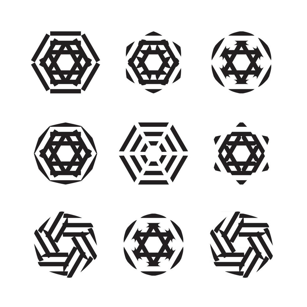 kreisförmiges Ornament-Design vektor