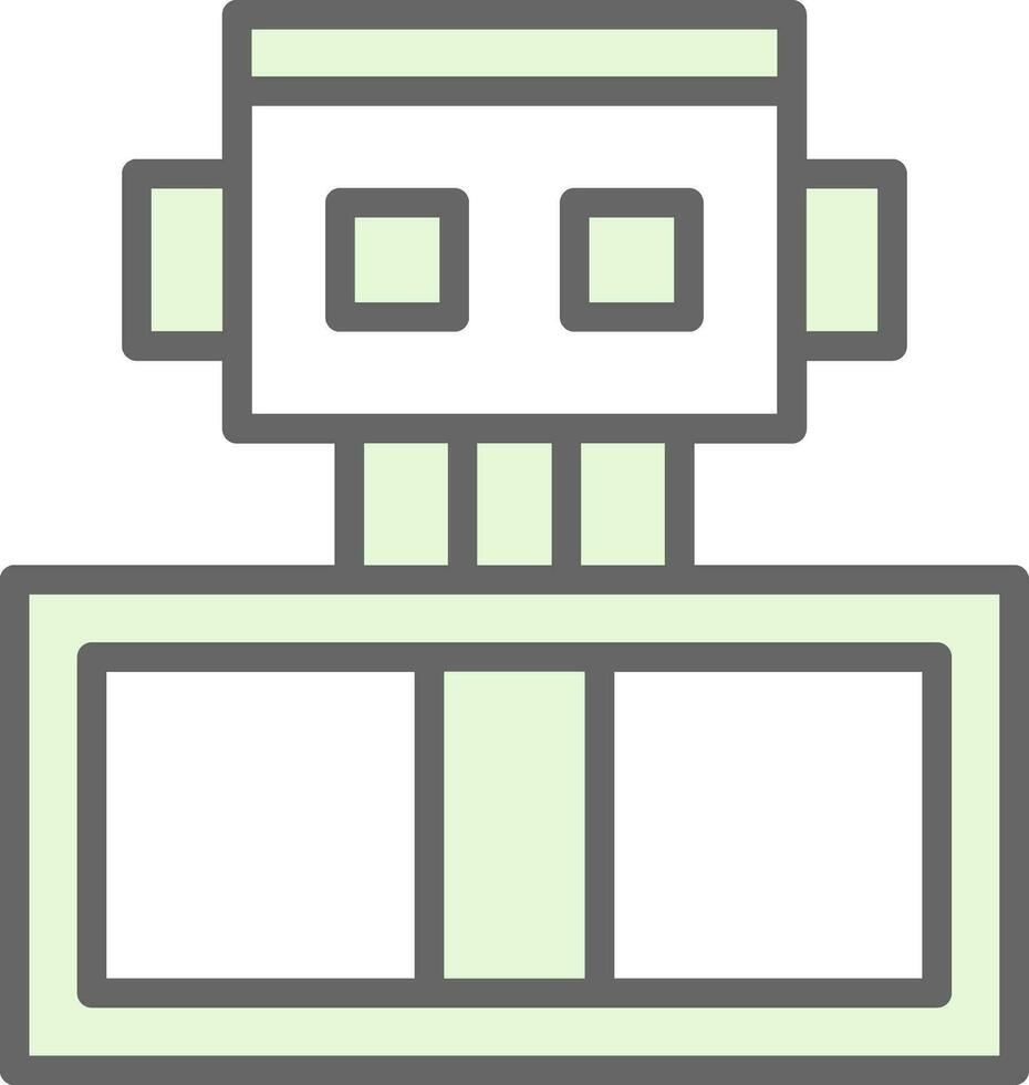 Roboter-Vektor-Icon-Design vektor