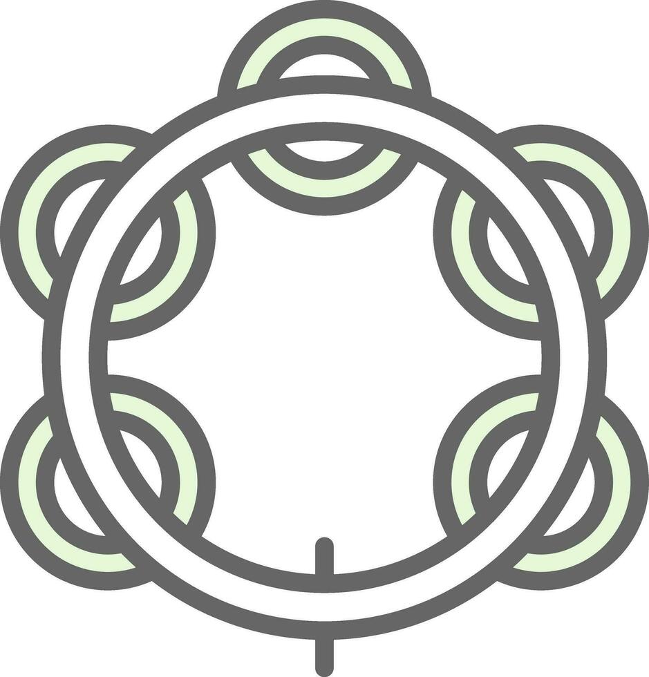 tamburin vektor ikon design