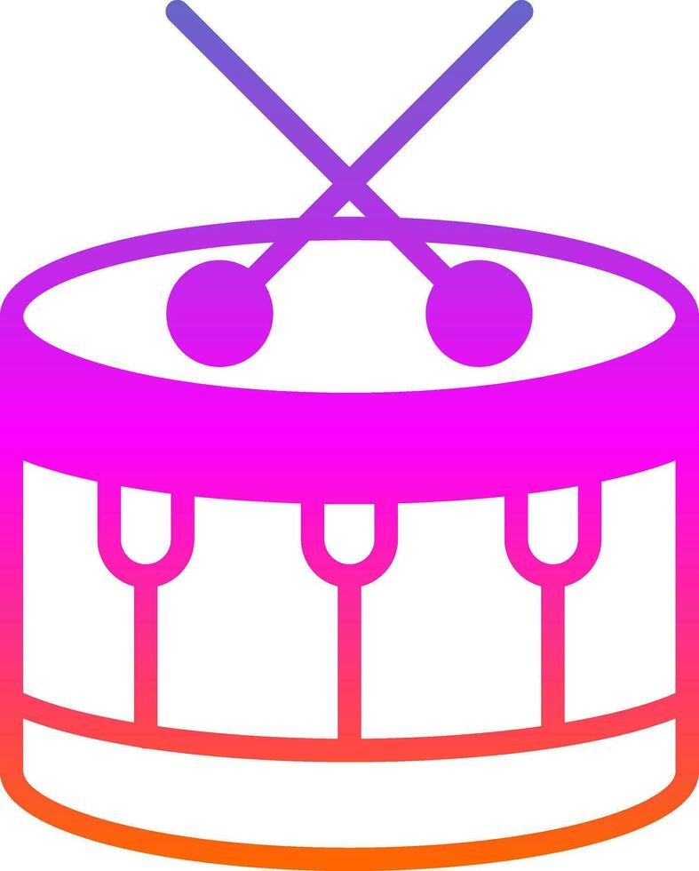 Drum-Vektor-Icon-Design vektor