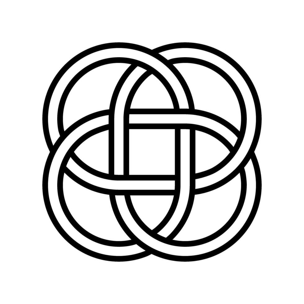 celtic knop ikon vektor. celtic tecken illustration symbol. celtic ritningar symbol eller logotyp. vektor