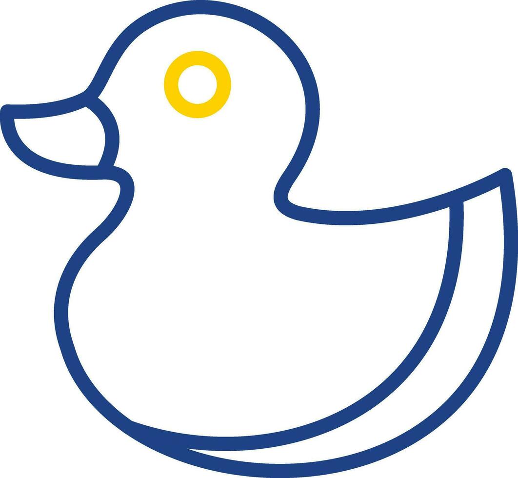 Gummi-Ente-Vektor-Icon-Design vektor