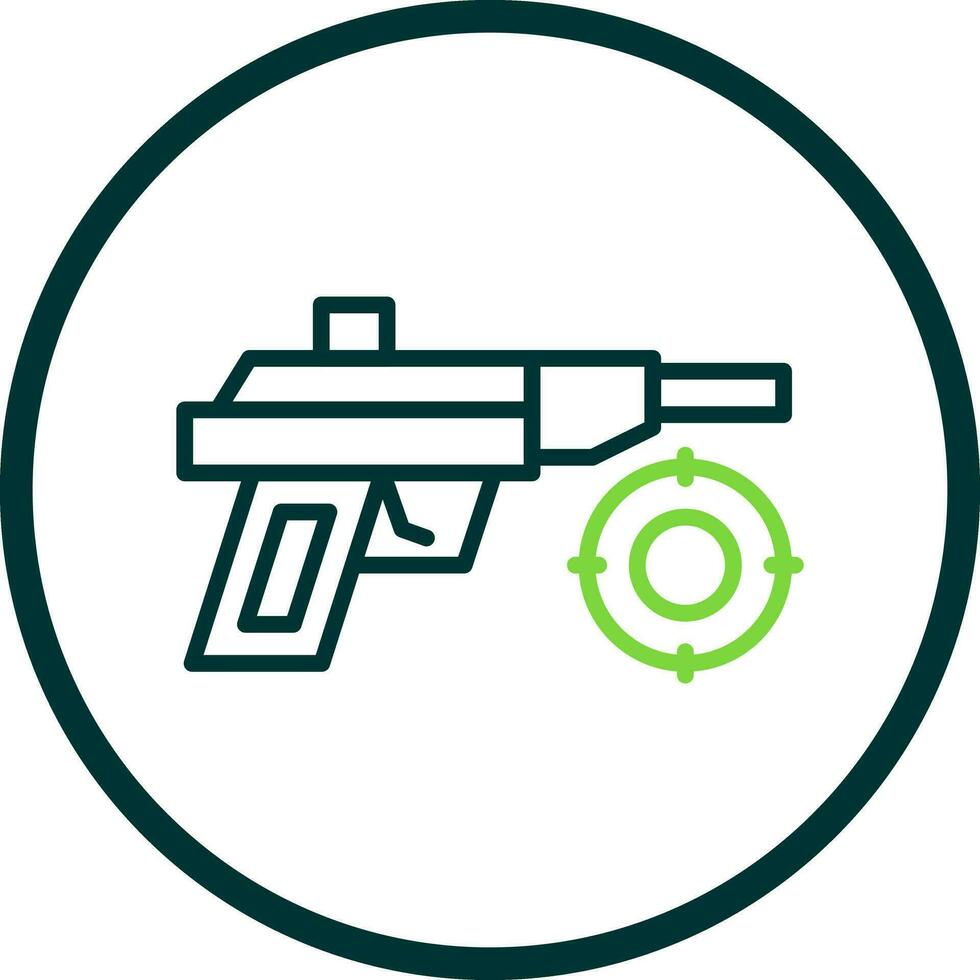 Laser- Gewehr Vektor Symbol Design