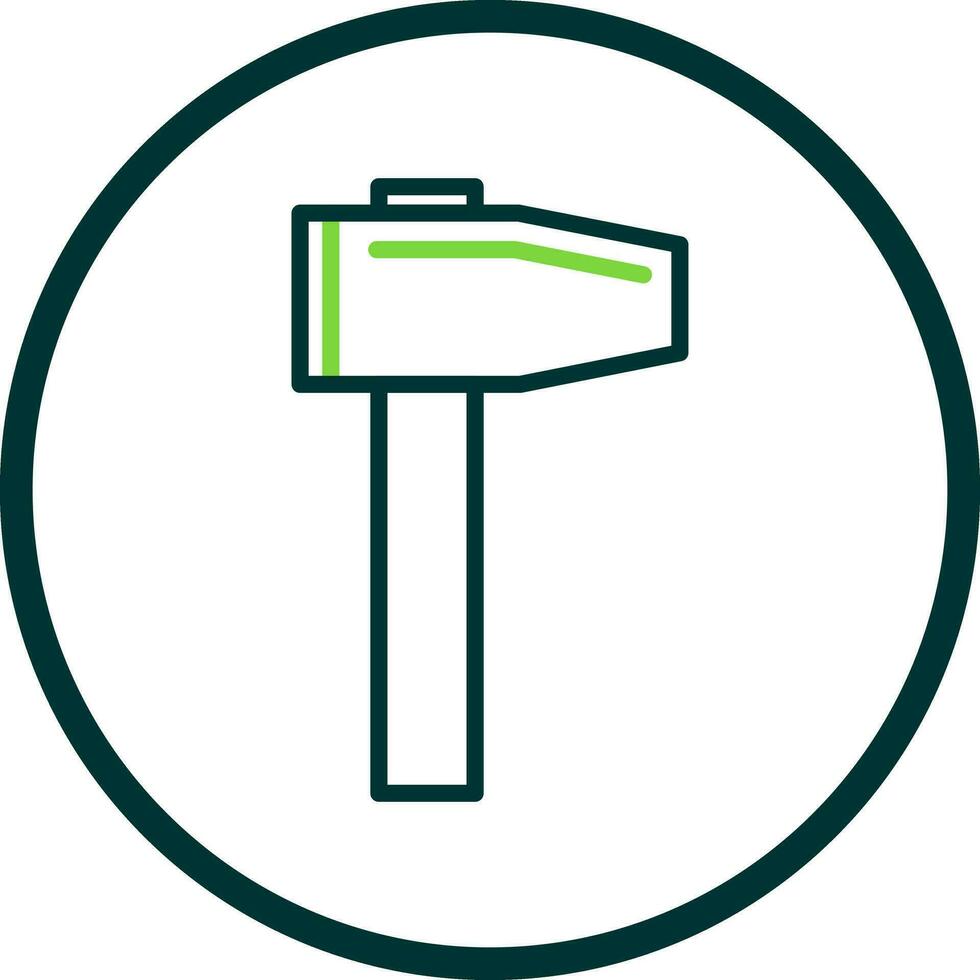 Hammer-Vektor-Icon-Design vektor