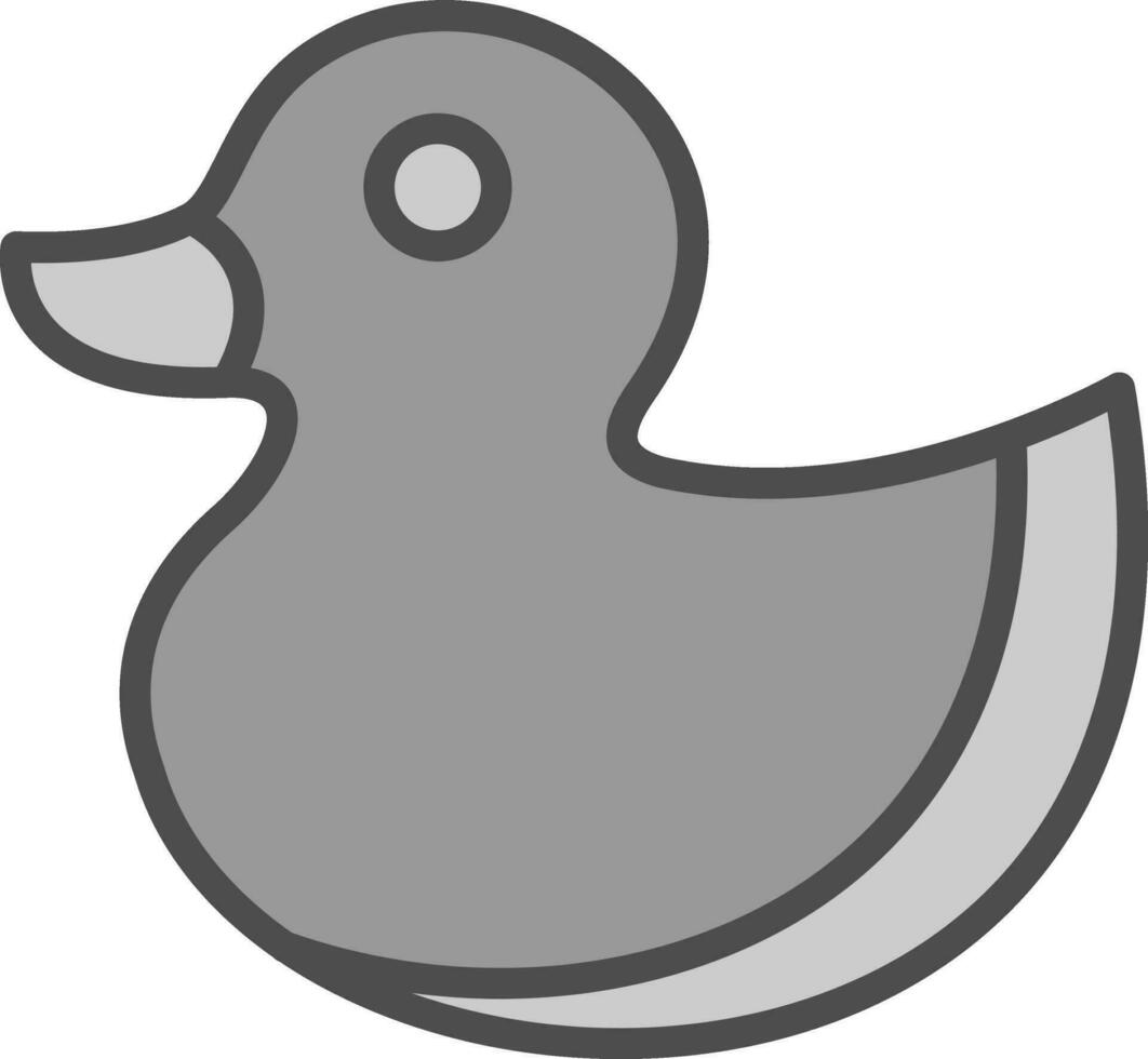 Gummi-Ente-Vektor-Icon-Design vektor