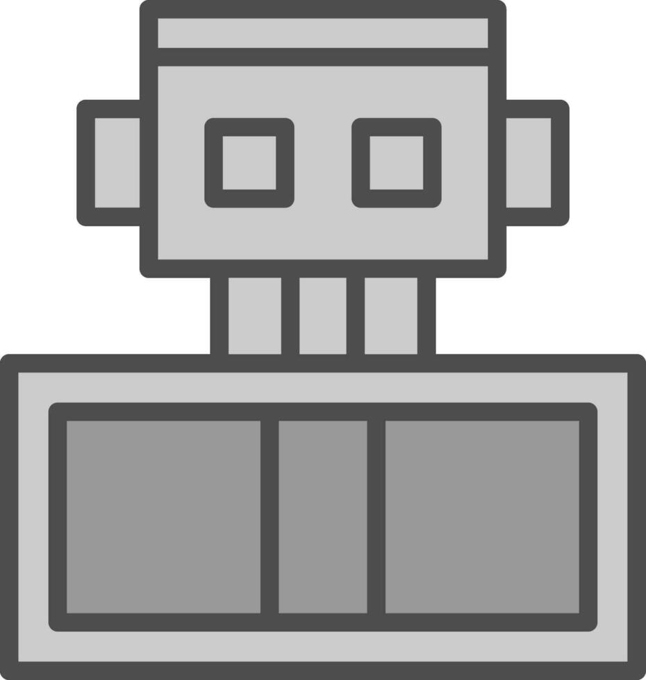 robot vektor ikon design