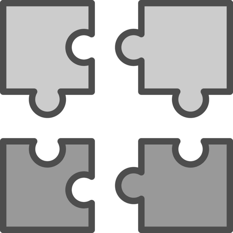 Puzzle-Vektor-Icon-Design vektor