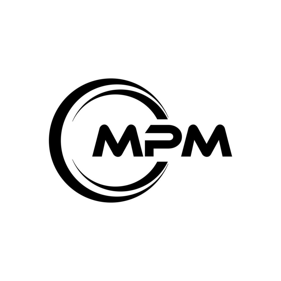 MPM Logo Design, Inspiration zum ein einzigartig Identität. modern Eleganz und kreativ Design. Wasserzeichen Ihre Erfolg mit das auffällig diese Logo. vektor