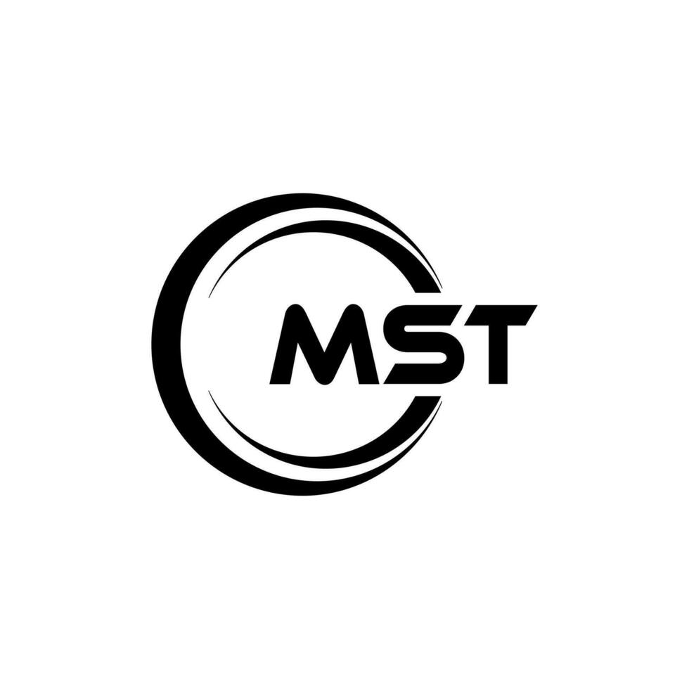 mst Logo Design, Inspiration zum ein einzigartig Identität. modern Eleganz und kreativ Design. Wasserzeichen Ihre Erfolg mit das auffällig diese Logo. vektor