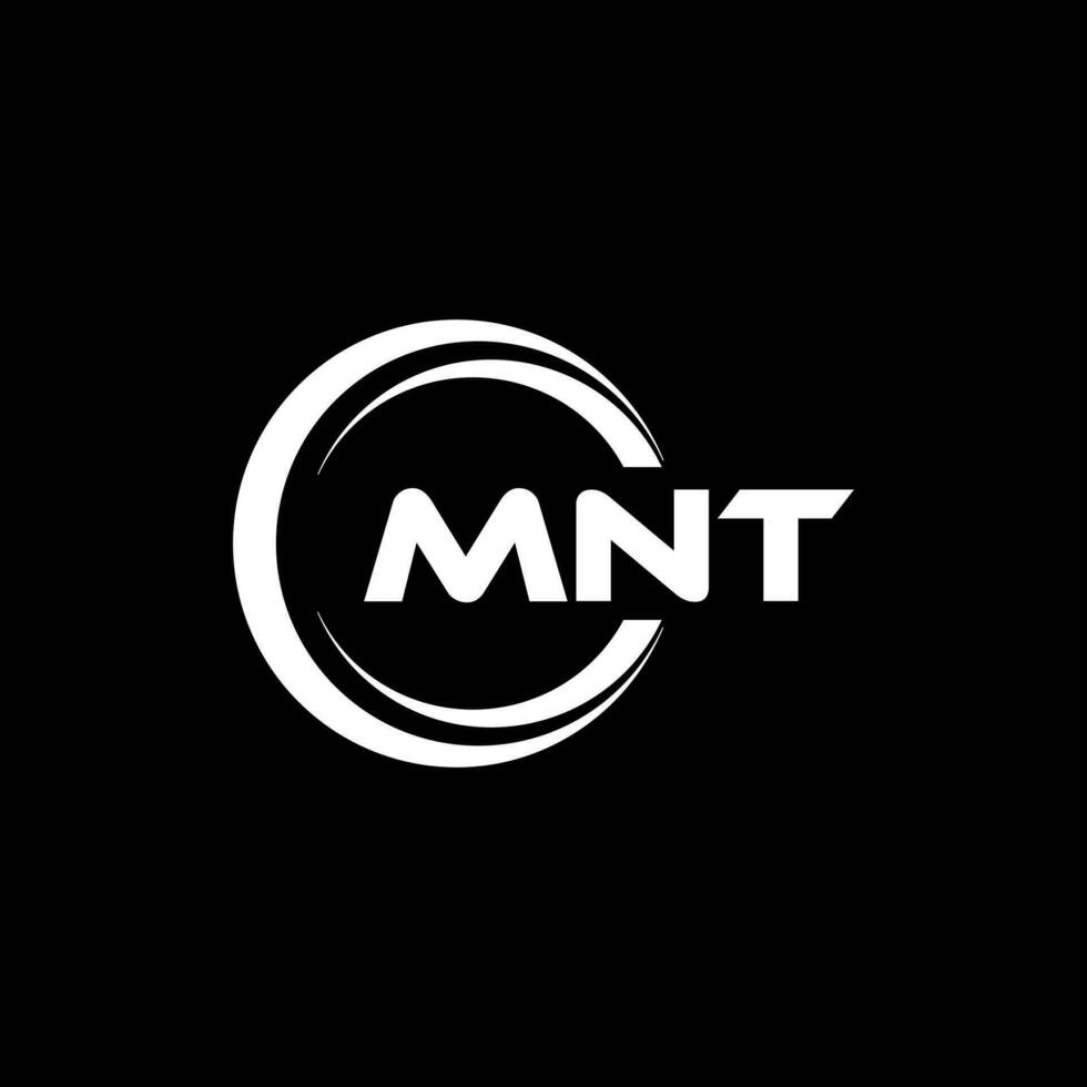 mnt Logo Design, Inspiration zum ein einzigartig Identität. modern Eleganz und kreativ Design. Wasserzeichen Ihre Erfolg mit das auffällig diese Logo. vektor