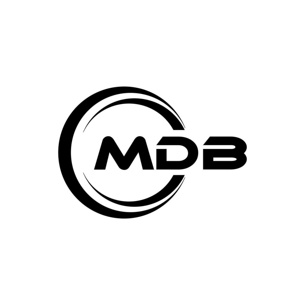 mdb logotyp design, inspiration för en unik identitet. modern elegans och kreativ design. vattenmärke din Framgång med de slående detta logotyp. vektor