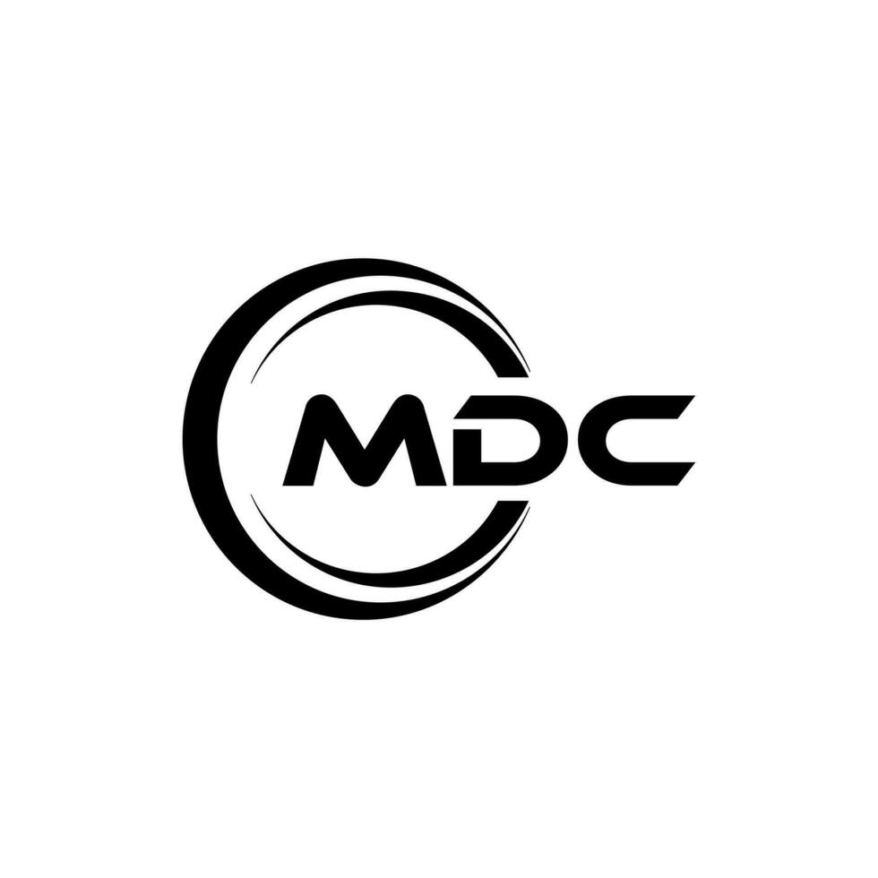 mdc logotyp design, inspiration för en unik identitet. modern elegans och kreativ design. vattenmärke din Framgång med de slående detta logotyp. vektor