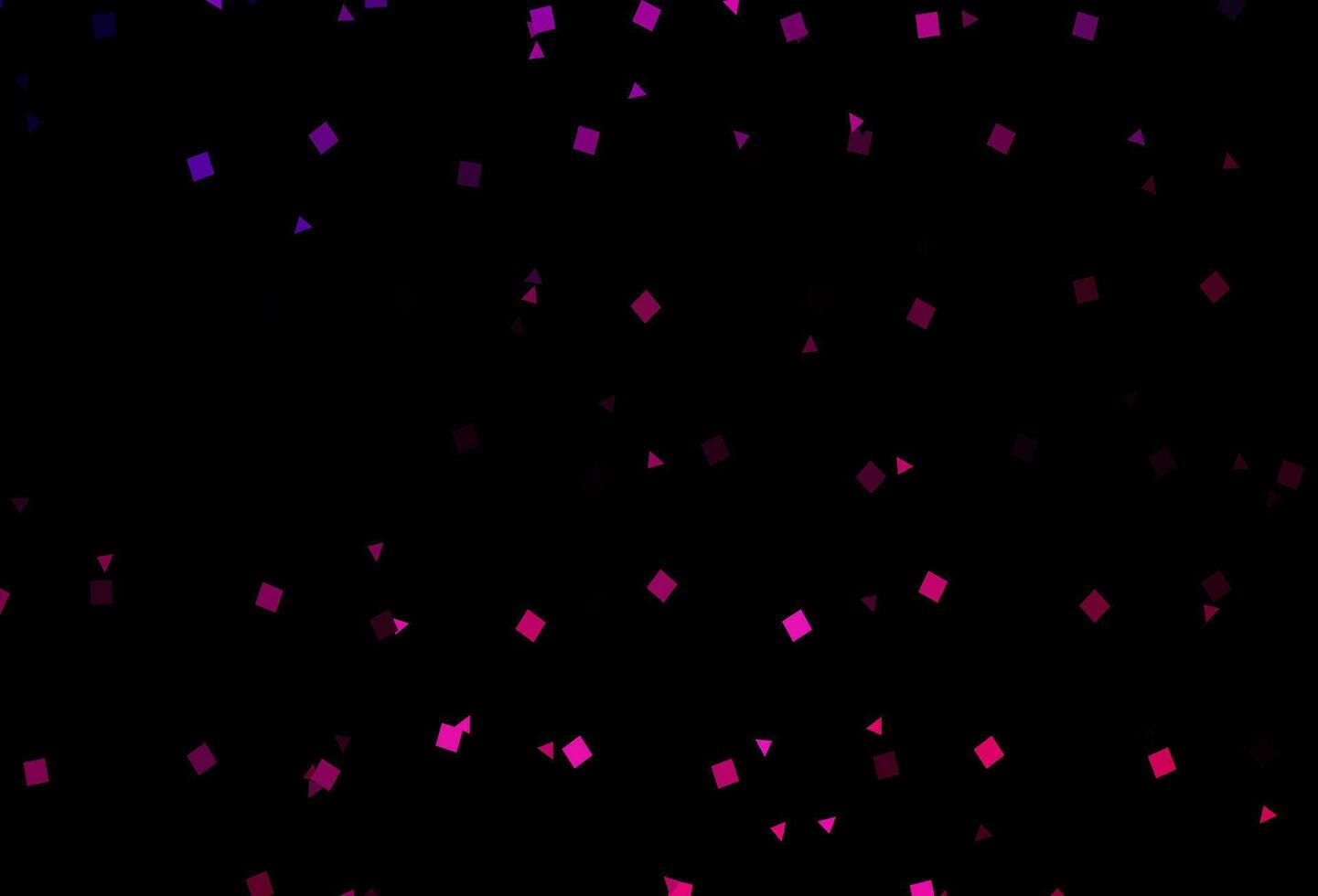 dunkelrosa Vektorhintergrund mit Linien, Kreisen, Rauten. vektor