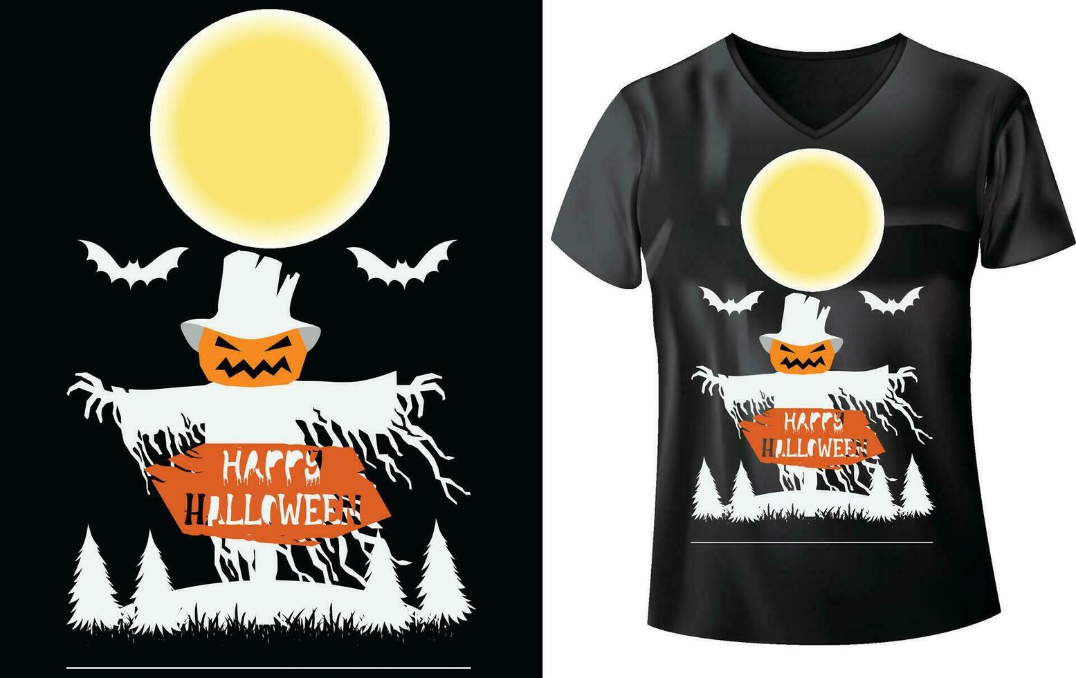 Halloween-T-Shirt-Design vektor