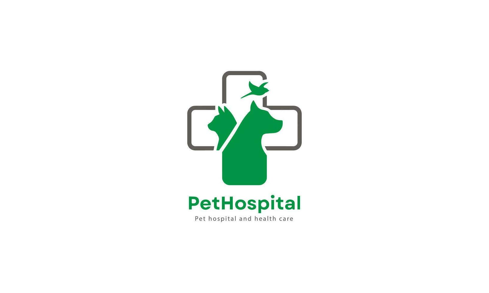 Vektor-Tierhandlung-Logo-Design-Vorlage vektor