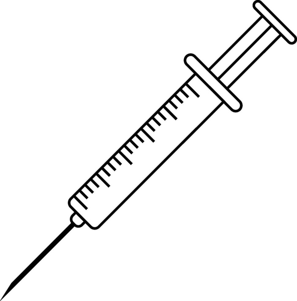 medizinisch Spritze Impfstoff Injektion medizinisch Einweg Spritze Nadel vektor