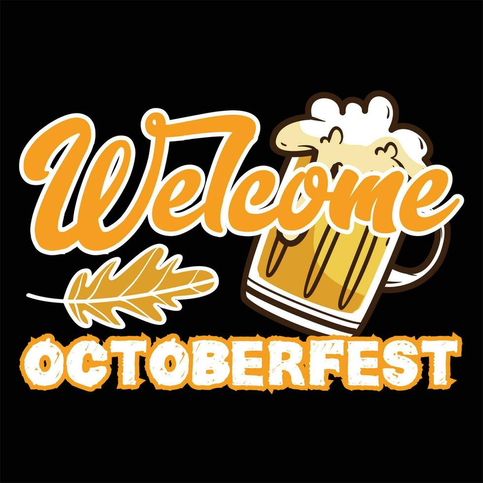 oktober fest ny t-shirt design grafisk vektor