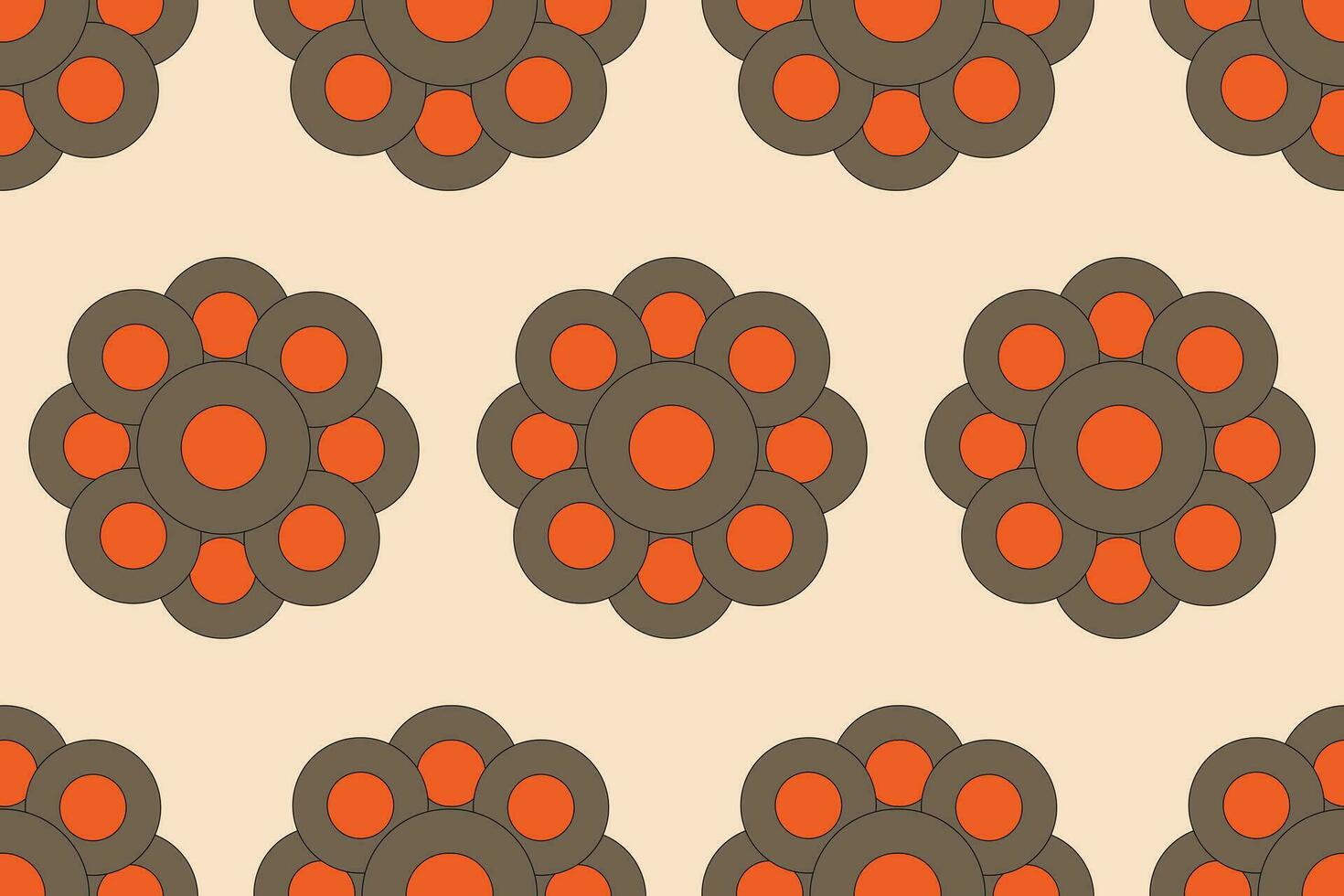 ethnisch Ikat Stoff Muster geometrisch Stil.afrikanisch Ikat Stickerei ethnisch orientalisch Muster braun Sahne Hintergrund. abstrakt, Vektor, Illustration. Textur, Blume, Rahmen, Dekoration, Teppich, Motiv. vektor