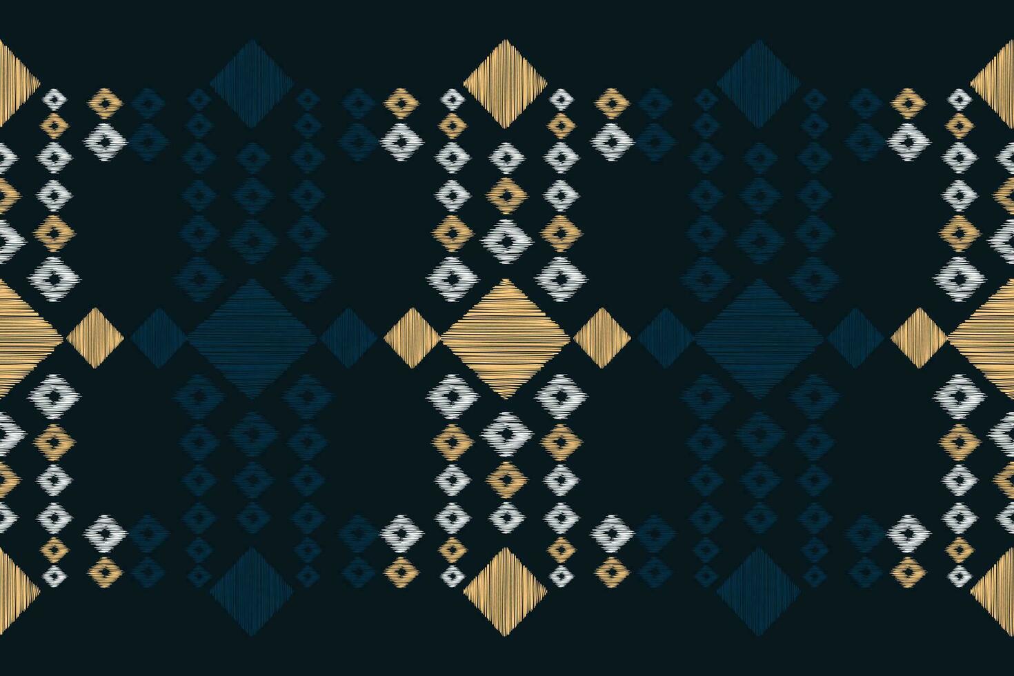 etnisk ikat tyg mönster geometrisk stil.afrikansk ikat broderi etnisk orientalisk mönster blå bakgrund. abstrakt, vektor, illustration.textur, kläder, ram, dekoration, matta, motiv. vektor