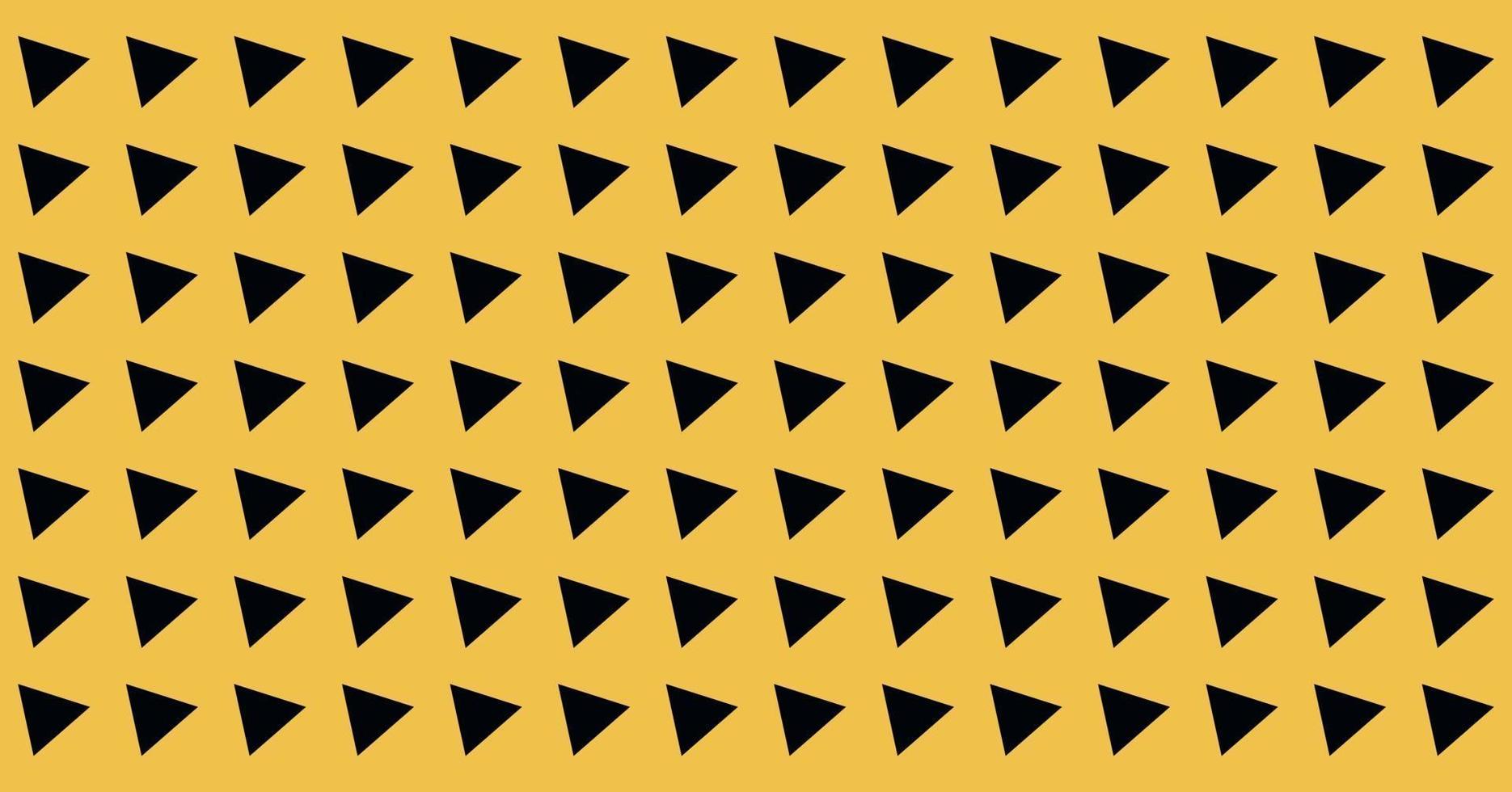 abstrakte Landschaft breites Hintergrunddreieck gekippt gelbes und schwarzes Symbol nahtloses Muster für Textildruckabdeckungen vektor