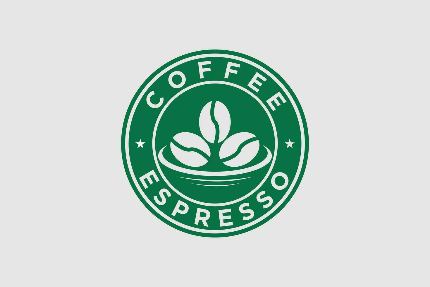 Kaffee Logo Design Vektor illustraton