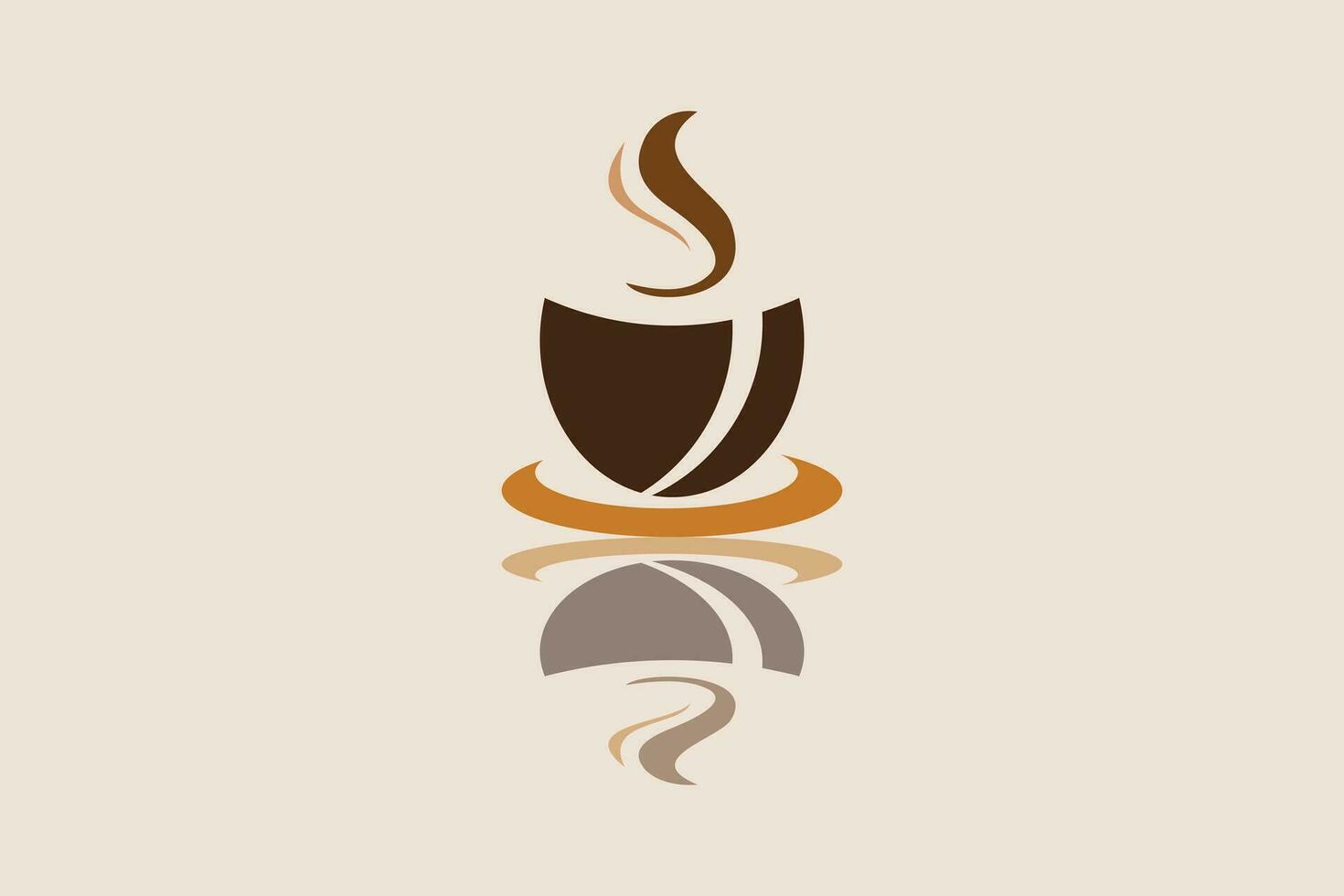 Kaffee Logo Design Vektor illustraton