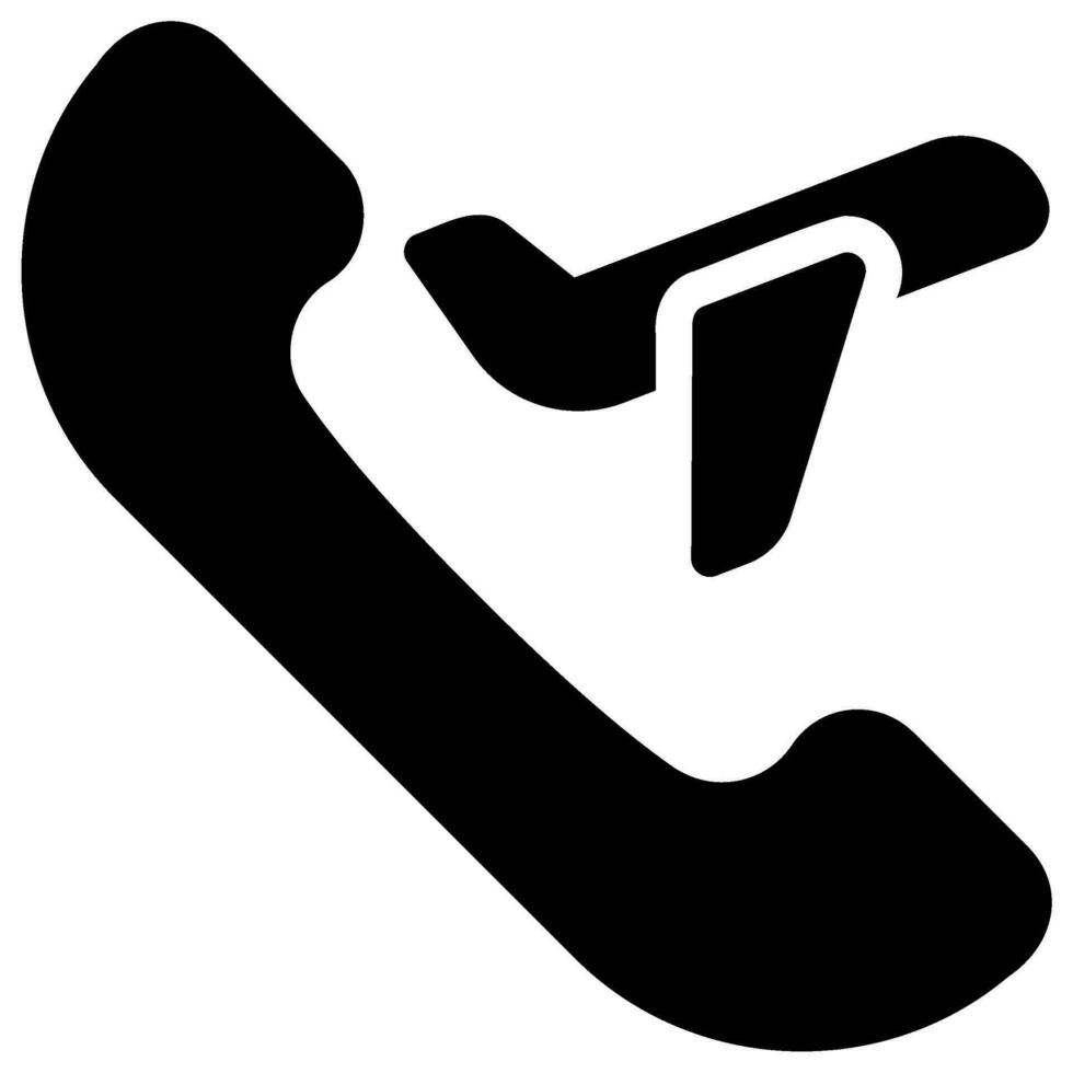 Telefonanruf-Glyphe-Symbol vektor