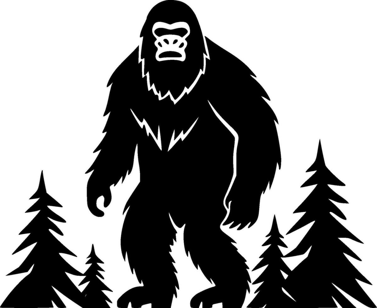 Bigfoot, minimalistisch und einfach Silhouette - - Vektor Illustration