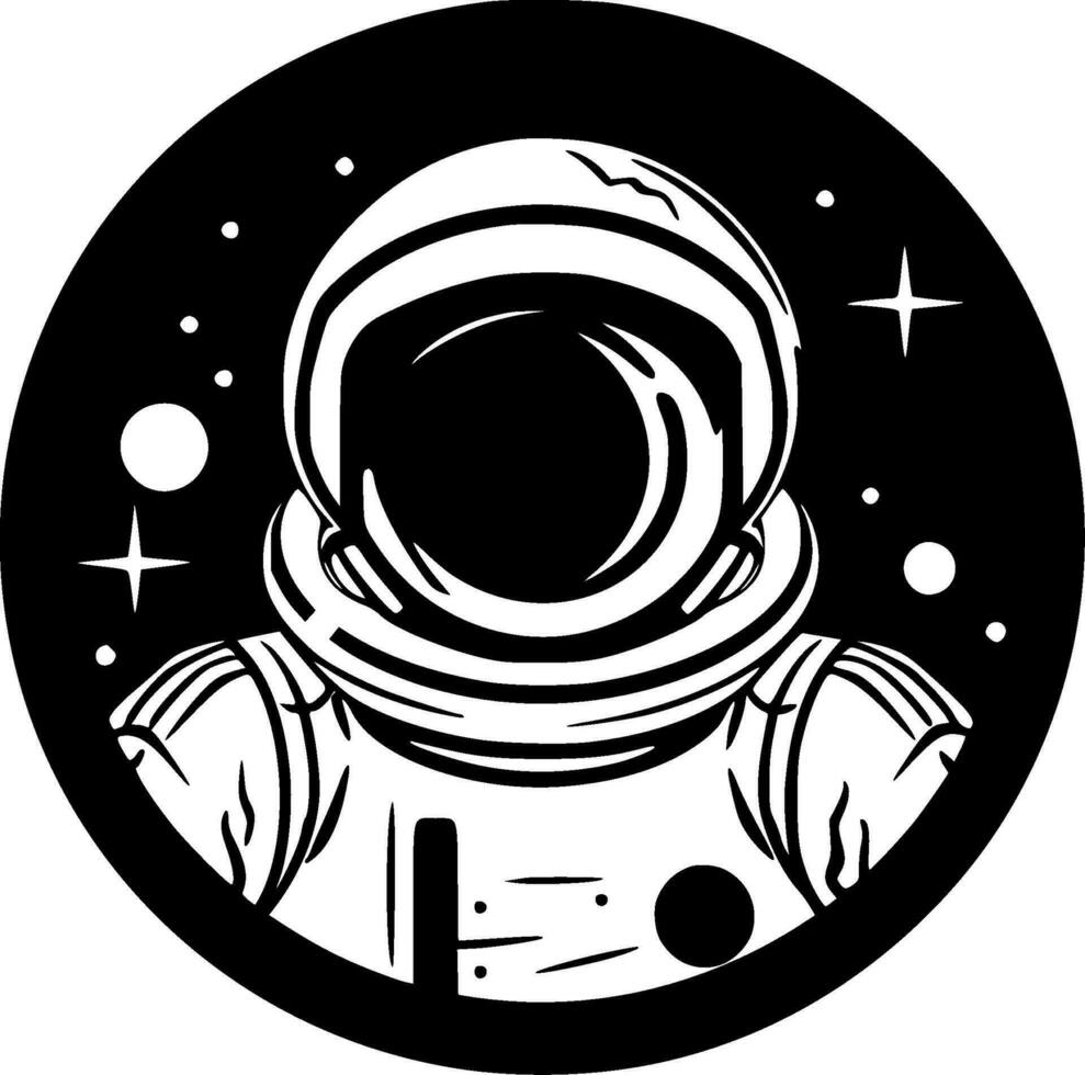 Astronaut - - hoch Qualität Vektor Logo - - Vektor Illustration Ideal zum T-Shirt Grafik