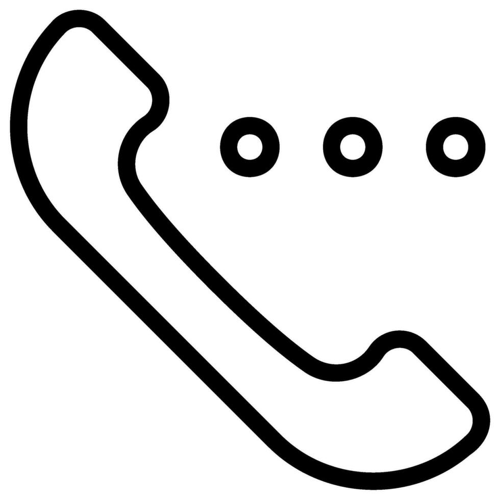 Symbol für Telefonanrufleitung vektor