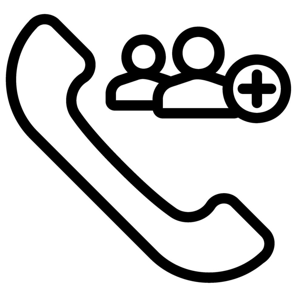 Symbol für Telefonanrufleitung vektor