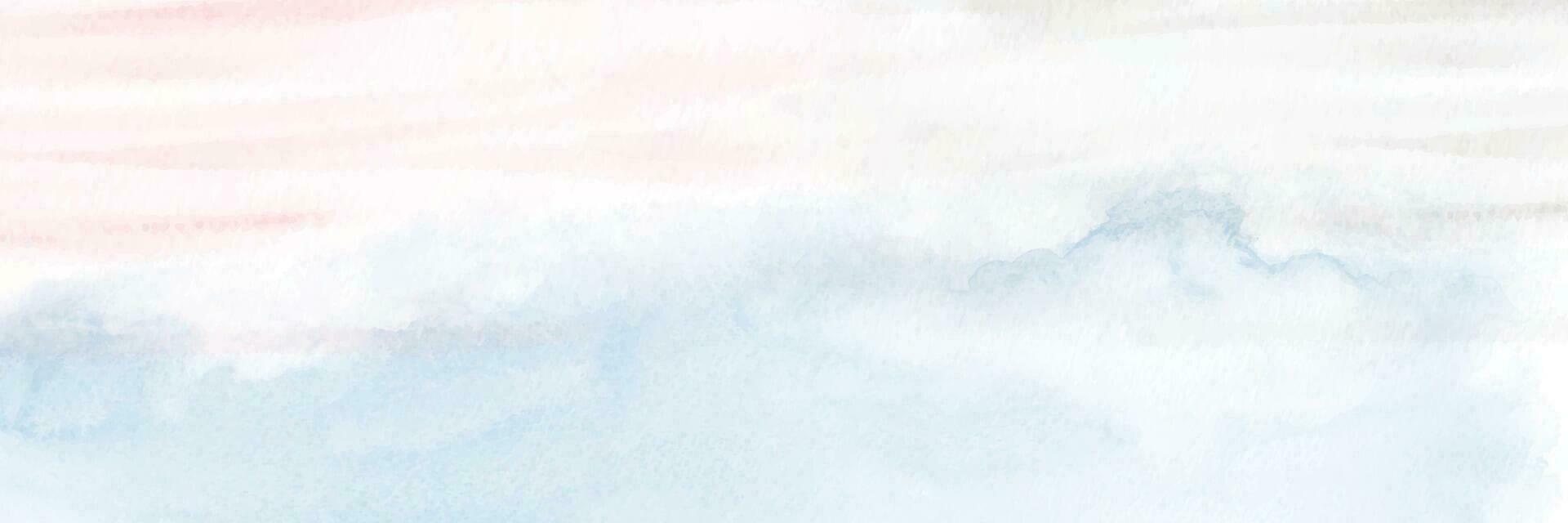 abstrakt Licht Blau und Rosa Aquarell zum Hintergrund vektor