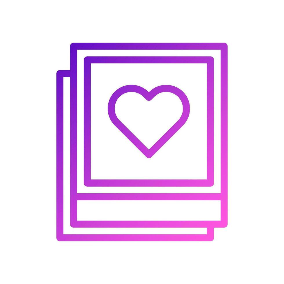 bild kärlek ikon lutning lila rosa stil valentine illustration symbol perfekt. vektor